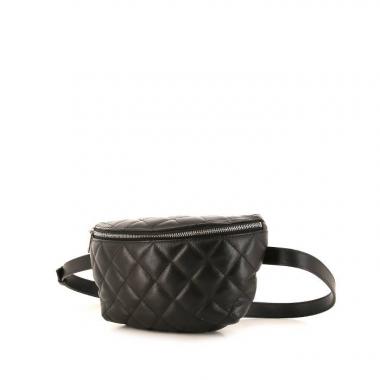 Pochette-cintura Chanel in pelle trapuntata nera