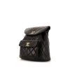 Mochila Chanel Sac à dos en cuero acolchado negro - 00pp thumbnail
