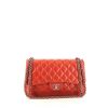 Chanel Timeless jumbo shoulder bag in red quilted leather - 360 thumbnail