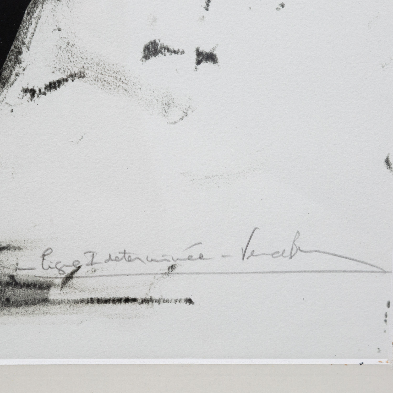 Bernar Venet (Né en 1941), Ligne indéterminée - 1990 - Detail D3