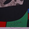 Joan Miró, "Le lézard aux plumes d'or", lithographie en couleurs sur papier, signée, numérotée et encadrée, de 1971 - Detail D1 thumbnail