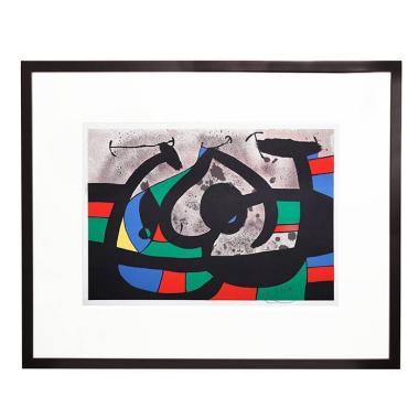 Joan Miró, "Le lézard aux plumes d'or", lithographie en couleurs sur papier, signée, numérotée, de 1971