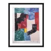 Serge Poliakoff, "Composition noire, bleue et rouge, lithographie 37", en couleurs sur papier, signée, numérotée et encadrée, de 1962 - 00pp thumbnail