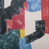 Serge Poliakoff, "Composition noire, bleue et rouge, lithographie 37", in colors on paper, signed, numbered and framed, of 1962 - Detail D1 thumbnail