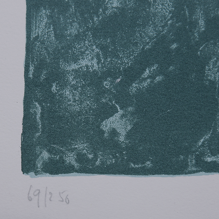 Serge Poliakoff, "Composition noire, bleue et rouge, lithographie 37", in colors on paper, signed, numbered and framed, of 1962 - Detail D3