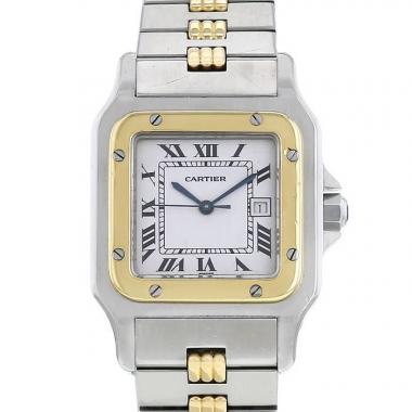 Orologio Cartier Santos in oro e acciaio Ref :  2961 Circa  1990
