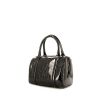 Dior Speedy handbag in black monogram patent leather - 00pp thumbnail