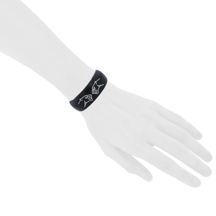 Bulgari Enigma by Gianni Bulgari bracelet in white gold, holz, and diamonds - Detail D1