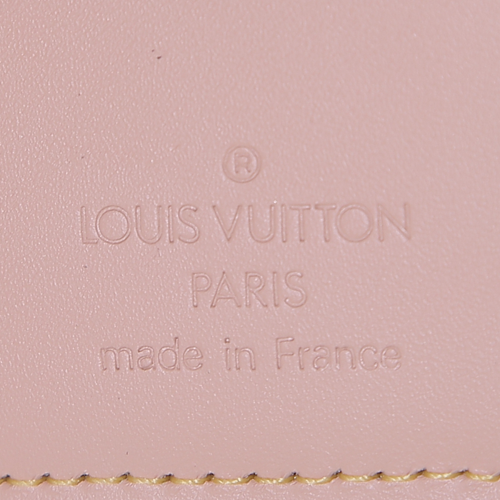 Portefeuille Louis Vuitton Editions Limitées en toile monogram multicolore et blanche et cuir naturel - Detail D3