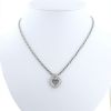 Collar Chopard Happy Diamonds en oro blanco y diamantes - 360 thumbnail