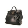 Sac de voyage Hermes Haut à Courroies - Travel Bag en cuir box noir - 00pp thumbnail