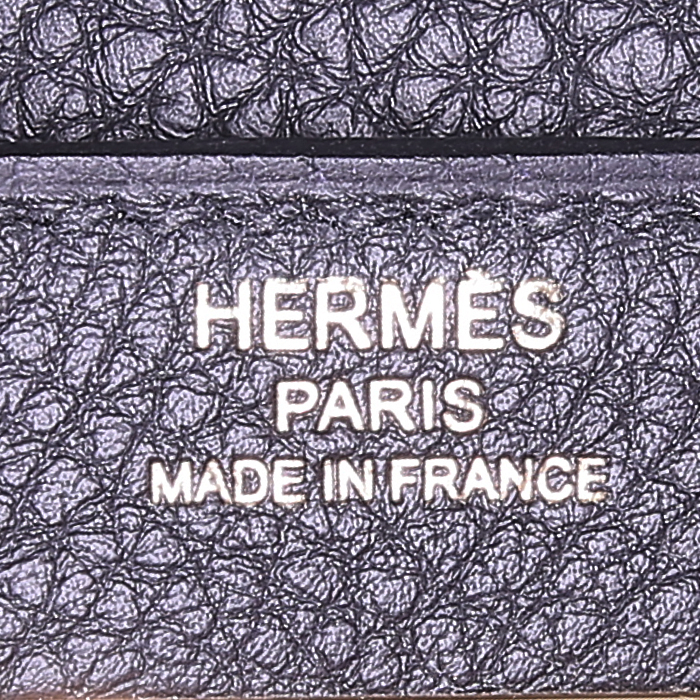 Sac à main Hermes Kelly 28 cm en cuir togo noir - Detail D4