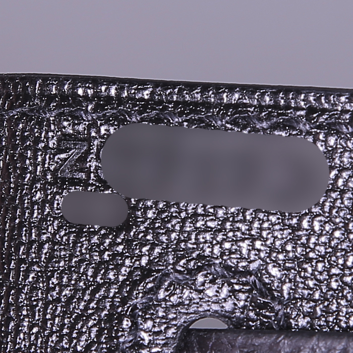Sac à main Hermes Kelly 28 cm en cuir togo noir - Detail D5