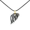 Cartier Panthère 1980's pendant in silver and yellow gold - 00pp thumbnail