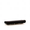 Pochette da sera Saint Laurent in raso nero con strass - Detail D4 thumbnail