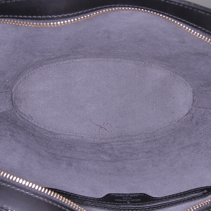 Sac à main Louis Vuitton Saint Jacques moyen modèle en cuir épi noir - Detail D2