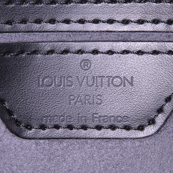 Sac à main Louis Vuitton Saint Jacques moyen modèle en cuir épi noir - Detail D3