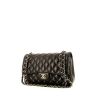 Bolso de mano Chanel Timeless jumbo en cuero acolchado negro - 00pp thumbnail