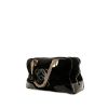 Loewe Amazona handbag in black suede and black patent leather - 00pp thumbnail