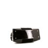 Bolso de mano Loewe Amazona en ante negro y charol negro - Detail D4 thumbnail