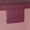 Gucci GG Blooms shopping bag in beige monogram canvas and pink leather - Detail D4 thumbnail