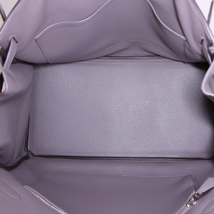 Hermes Birkin 35 cm handbag in grey togo leather - Detail D2