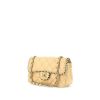Chanel Timeless shoulder bag in beige quilted leather - 00pp thumbnail