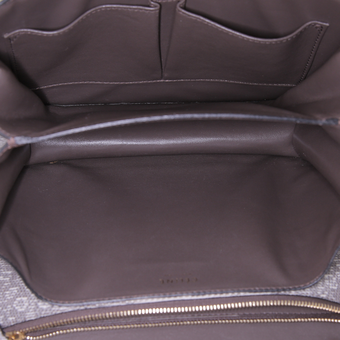 Sac bandoulière Céline Classic Box en lézard beige ombré - Detail D2