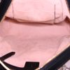 Zaino Gucci in tessuto monogram beige con motivo e pelle marrone - Detail D2 thumbnail