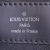 Louis Vuitton shopping bag in black taiga leather and black smooth leather - Detail D3 thumbnail