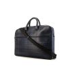 Bottega Veneta briefcase in blue leather and blue intrecciato leather - 00pp thumbnail