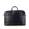 Bottega Veneta briefcase in blue leather and blue intrecciato leather - 360 thumbnail