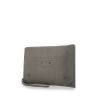 Balenciaga Blackout city pouch in grey grained leather - 00pp thumbnail