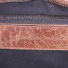 Balenciaga Classic City handbag in black canvas and brown leather - Detail D4 thumbnail