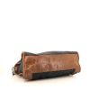 Balenciaga Classic City handbag in black canvas and brown leather - Detail D5 thumbnail
