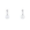 Boucheron 1950's pendants earrings in white gold,  platinium, pearls and diamonds - 00pp thumbnail
