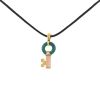 Van Cleef & Arpels 1960's pendant in yellow gold,  chrysoprase and coral and in diamond - 00pp thumbnail