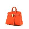 Bolso de mano Hermes Birkin 25 cm en cuero togo naranja - 00pp thumbnail