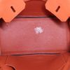 Bolso de mano Hermes Birkin 25 cm en cuero togo naranja - Detail D2 thumbnail