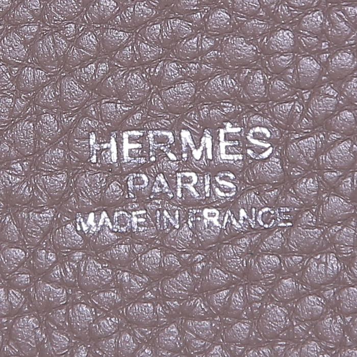 Sac à main Hermes Picotin 22 cm moyen modèle en cuir togo étoupe - Detail D3