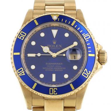 Montre Rolex Submariner Date en or jaune Ref :  116618 Ref :  166618 Vers  2006