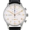 IWC Portuguese-Chronograph watch in stainless steel Ref:  3714 Ref:  IW371401 Circa  2008 - 00pp thumbnail