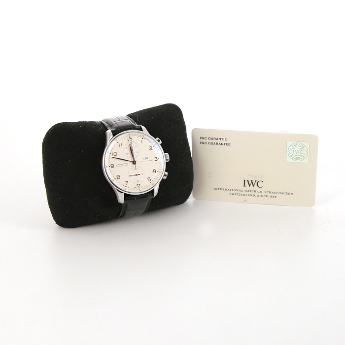 Reloj IWC Portuguese-Chronograph de acero Ref : 3714 Ref : IW371401 Circa 2008 - Detail D2
