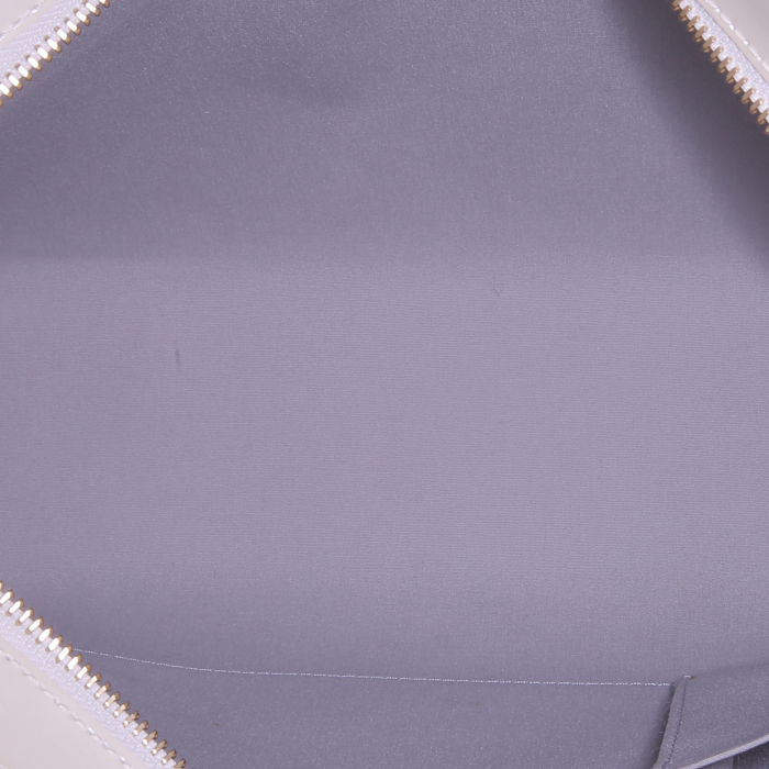 Louis Vuitton Brentwood large model shopping bag in beige empreinte monogram leather and natural leather - Detail D2