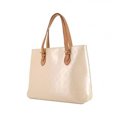 Louis Vuitton Brentwood large model shopping bag in beige empreinte monogram leather and natural leather