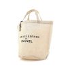 Chanel shopping bag in beige canvas - 00pp thumbnail