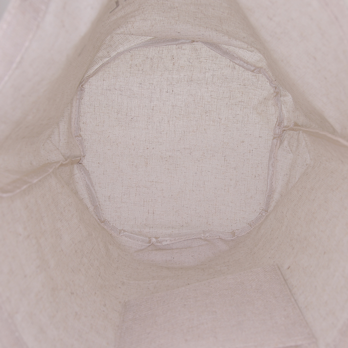 Shopping bag Chanel in tela beige - Detail D2