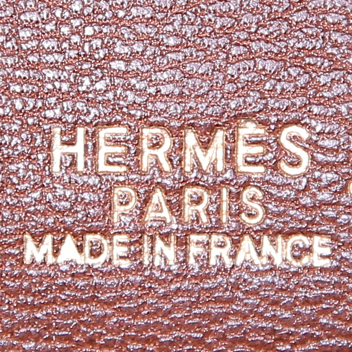 Hermes Plume handbag in brown porosus crocodile - Detail D3