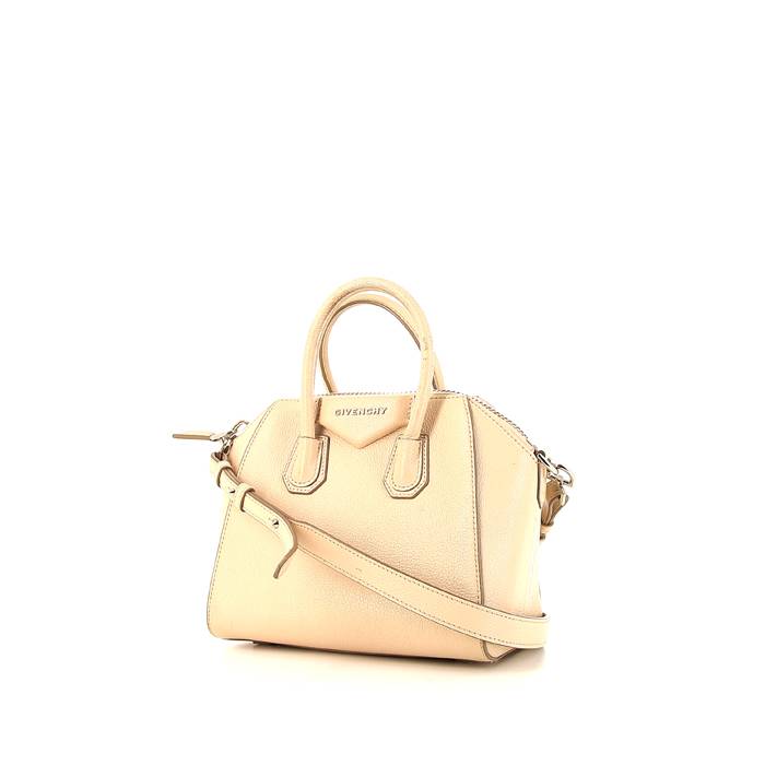 Givenchy Antigona mini handbag in beige leather - 00pp