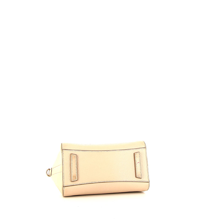 Sac à main Givenchy Antigona mini en cuir beige - Detail D5
